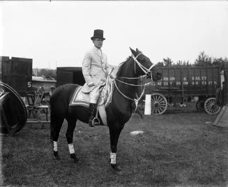 Portrait of Unidentified Man on Horseback