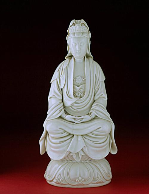 Guanyin Enthroned on a Lotus Pedestal