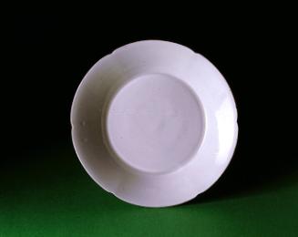 Dish with foliate rim
