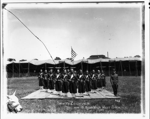 Swift's Zouaves, with 101 Ranch Wild Ewst Show.