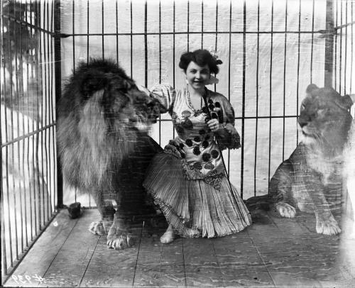 Mme Scheel with Lions