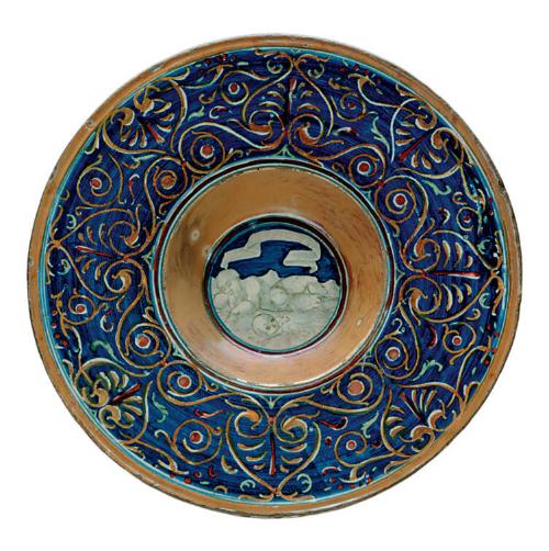 Dish (Tondino) with a Child Lying Near a Skull