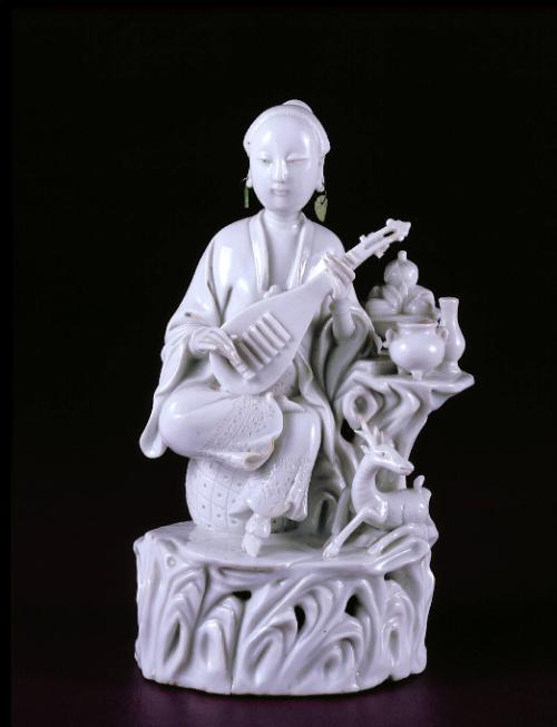 Woman Playing a Lute