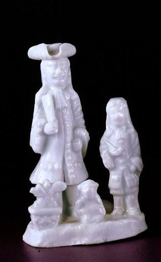 Miniature figure of European and child