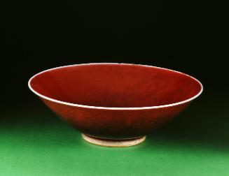 Bowl with 'ox-blood' (sang-de-boeuf) glaze