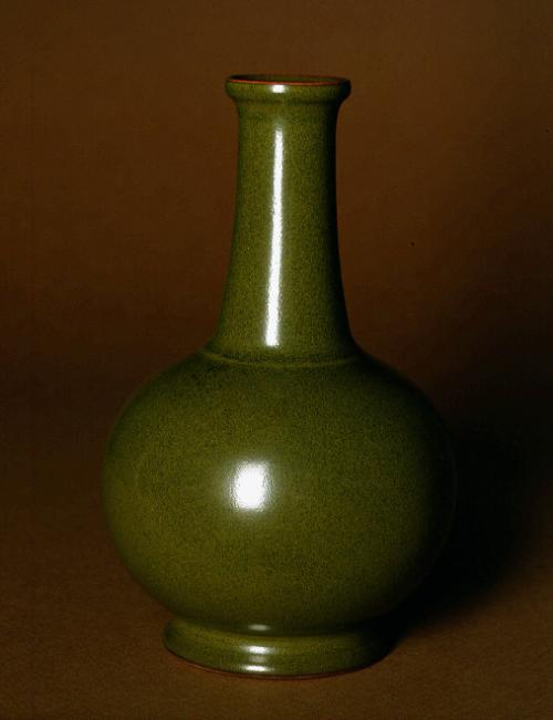Bottle with 'tea-dust' glaze