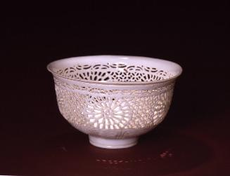 Bowl with open work sides