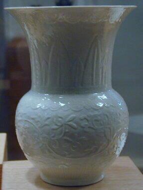 Vase with Molded Lotus Scroll