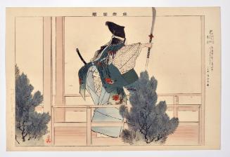 Tomoe, from the series Pictures of Nō Plays, Part I, Section II
