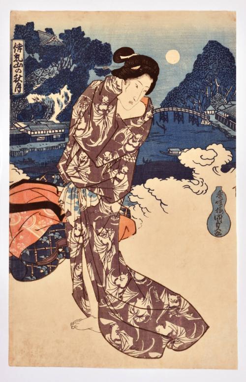 Autumn Moon at Matsuchiyama