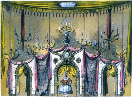 Design for Stage Setting:  La Serva Padrona
