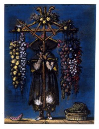 Costume Design:  Inscribed La Forza del Destino, Act II Fruit Vendor (one of a pair)