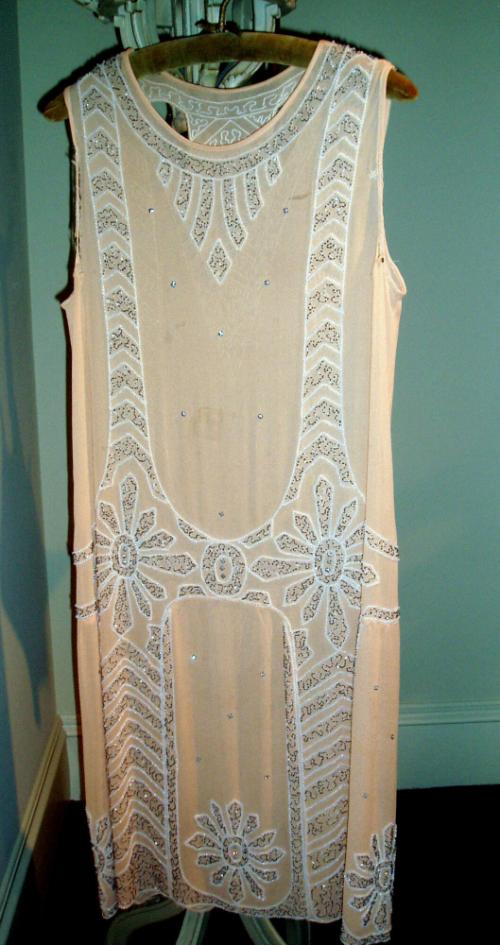 Peach Silk Dress