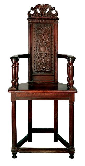 Chair with Interlace Decorations