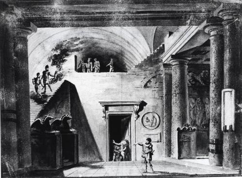 Design for a Stage Setting:  Interior of a Great House