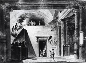 Design for a Stage Setting:  Interior of a Great House