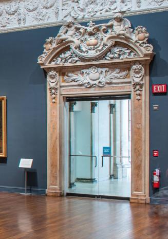 Door surround in Gallery 21 