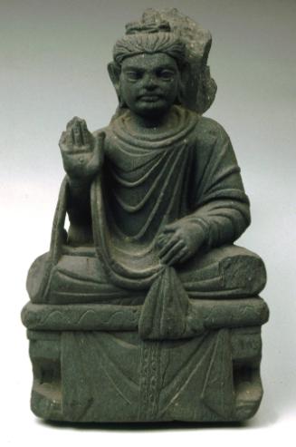 Buddha seated in dhyanasana