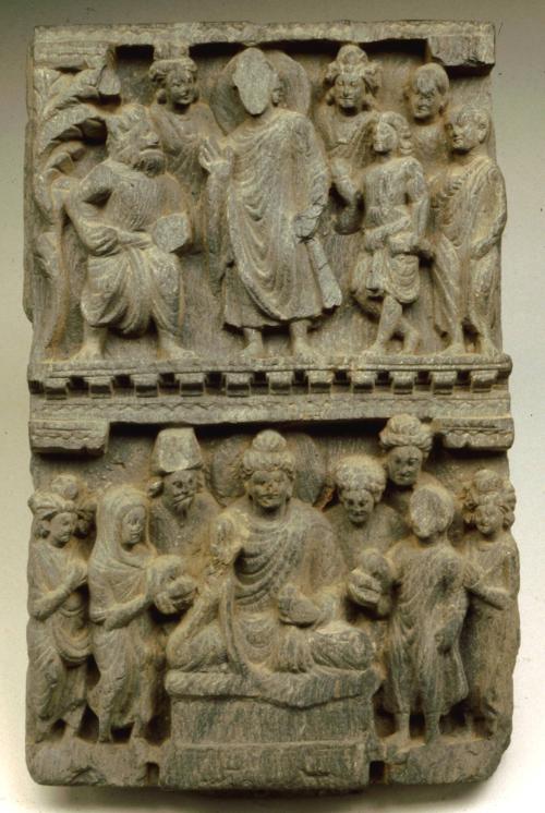 Narrative Relief: Two Scenes from the life of Buddha