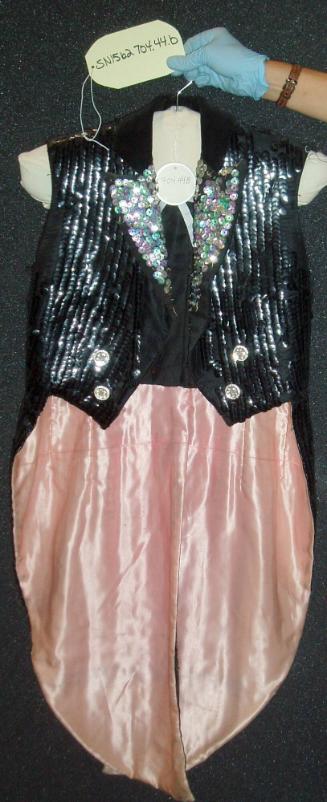 Tail coat, tap pants and cummerbund from ring mistress opening worn by Eva Dohnalova