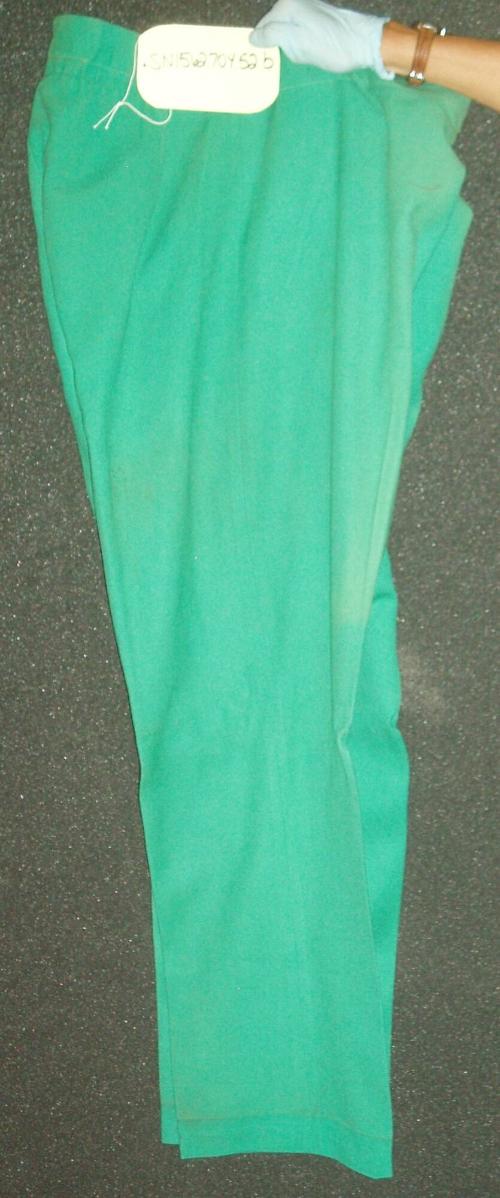 Trousers worn by Klaus Fellenberg