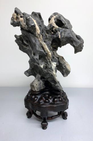 Grey Lingbi Stone with White Veining