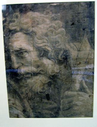 Head of St. Joseph, Study for the Nativity with S.S. Longinus and John