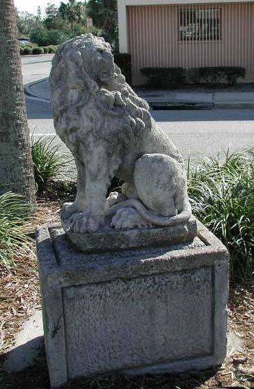 Lion Facing Aft