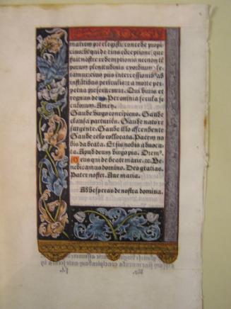 Leaf from a Book of Hours
