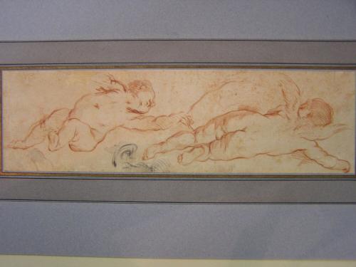 Two Putti; other sketches