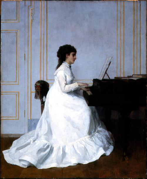 Eva Gonzalès at the Piano