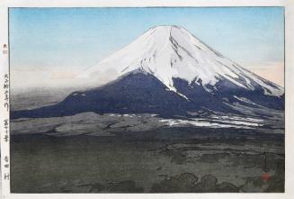 Yoshida Village, from the series Ten Views of Mount Fuji
