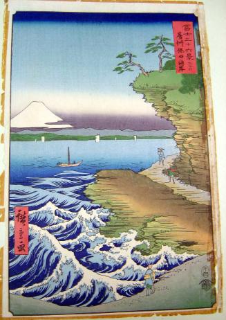 The Hota Coast in Awa Province, from the series Thirty-six Views of Mount Fuji