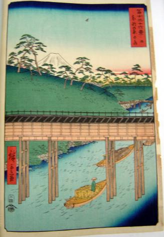 Ochanomizu in Edo, from the series Thirty-six Views of Mount Fuji