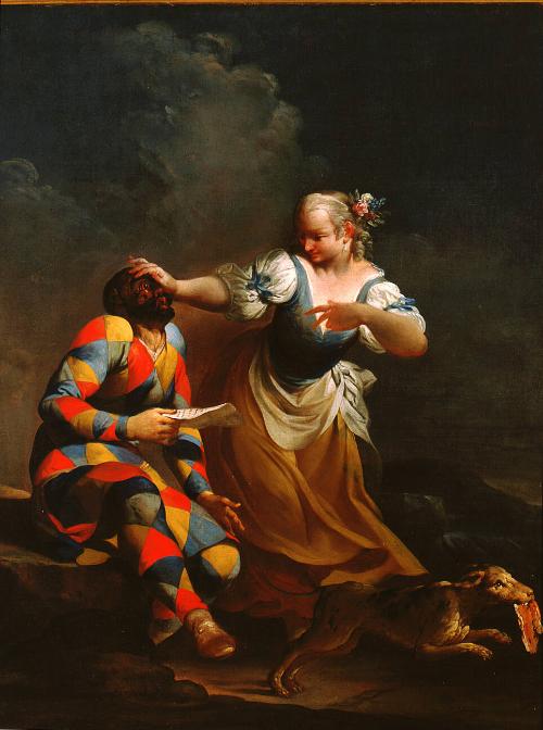 Harlequin as a Rejected Lover