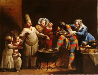 Harlequin as a Glutton
