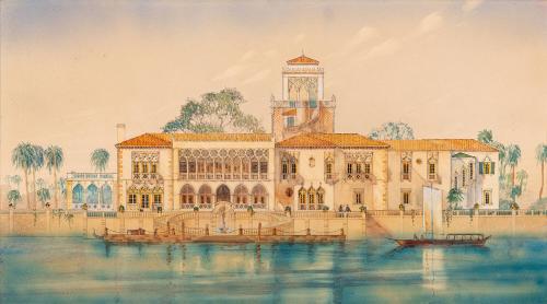 Presentation Drawing of the West Elevation of Ca' d'Zan