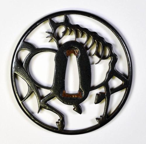 Tsuba with Openwork Design of a Horse