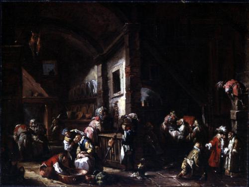 Interior with Monkeys