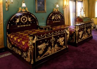 Empire style Boat Shaped Mahogany Bed