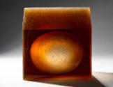 Ann Wolff (Swedish, born Germany, 1937)
Domus II, 2006
Kiln-cast glass
14 1/2 x 13 7/8 x 8 1…