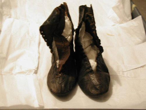 Shoes worn by the J. Showles family