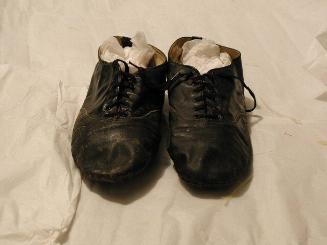 Male wire walker's shoes worn by the Del-Raes