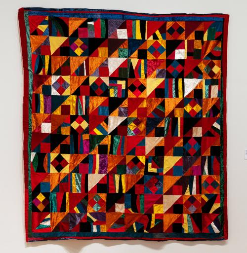 Quilt made from circus costume remnants