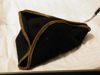 Tri-cornered hat worn by Frank Dailey
