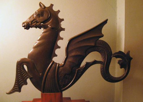 Seahorse on Pedestal