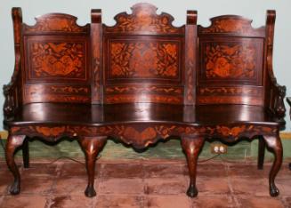 Marquetry Hall Bench