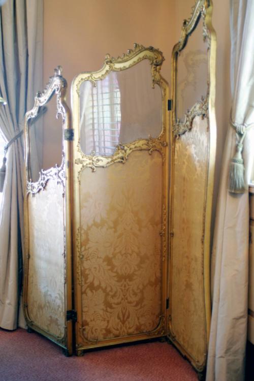 Three panel Screen with glass