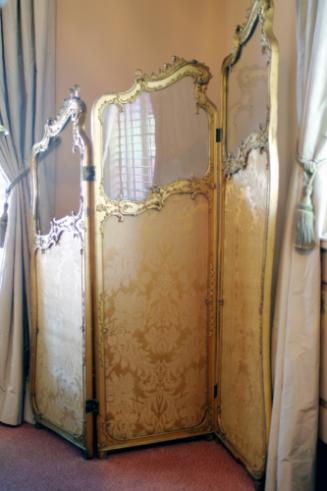 Three panel Screen with glass