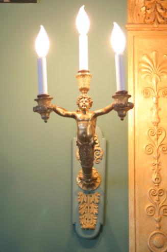 Three-arm Wall Sconce with Three Candelabra Sockets